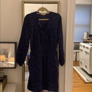 Rebecca Taylor silk blue/black dress